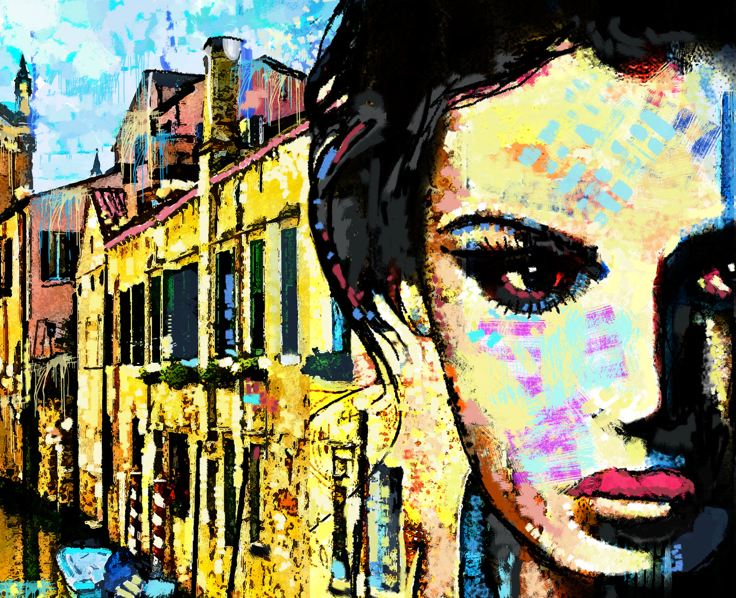 Venetian Story ORIGINAL DIGITAL ART by Alex Solodov