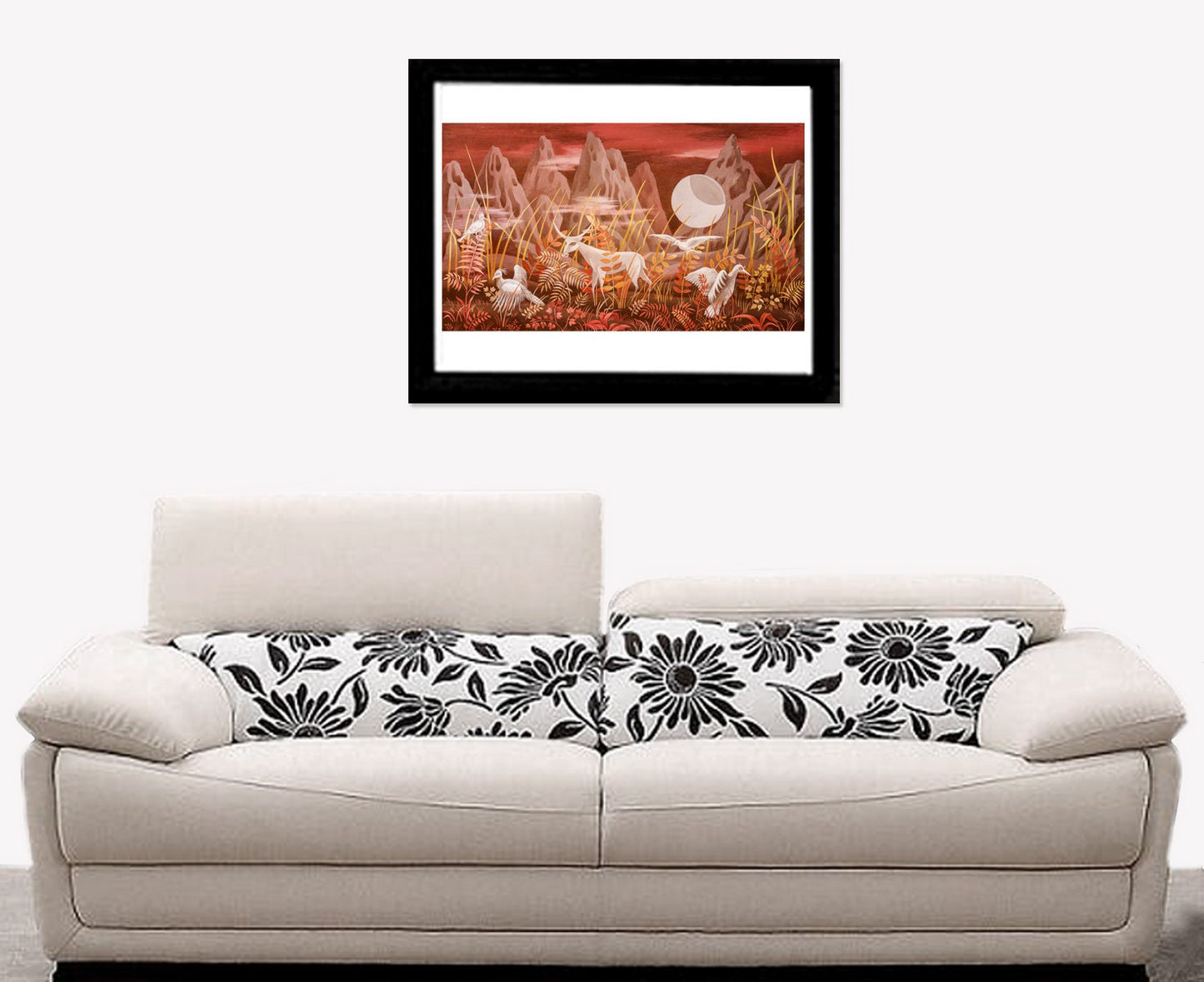 Animal art print, Animal painting, Fantasy art, Valley of the Moon by Remedios Varo FINE ART PRINT, animal home decor, wall art, art poster