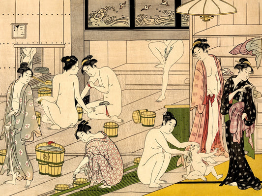 Japanese art, Bathhouse Women Torii Kiyonaga, FINE ART PRINT, japanese art prints, posters, antique japanese woodblock prints, paintings