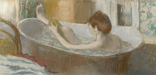 Bathing woman, Edgar Degas paintings, drawings, Vintage art prints, posters, European painting, Impressionist art, Antique FINE ART PRINT