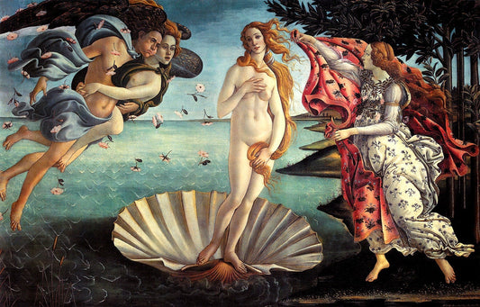 Antique European art prints, Sandro Botticelli Birth of Venus, Reproduction painting, Botticelli FINE ART PRINT, Canvas print reproduction