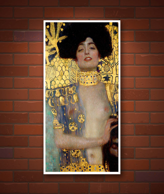 Nude erotic art, Gustav Klimt paintings, drawings, Judith with Olothern Head Klimt FINE ART PRINT, painting, European art, Art poster,gifts