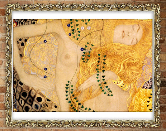 European art, Gustav Klimt paintings, Water serpent FINE ART PRINT, Austrian paintings, Klimt art posters, art gifts, wall art, home decor