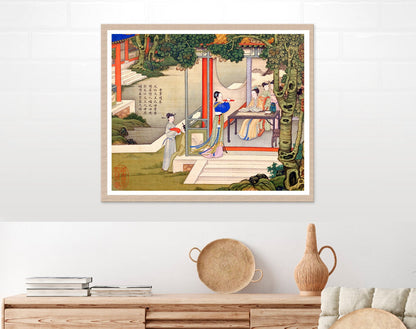 Chinese art, Asian people scene, Tea ceremony FINE ART PRINT, Asian people, Chinese prints, art poster, painting, wall art, home decor, gift