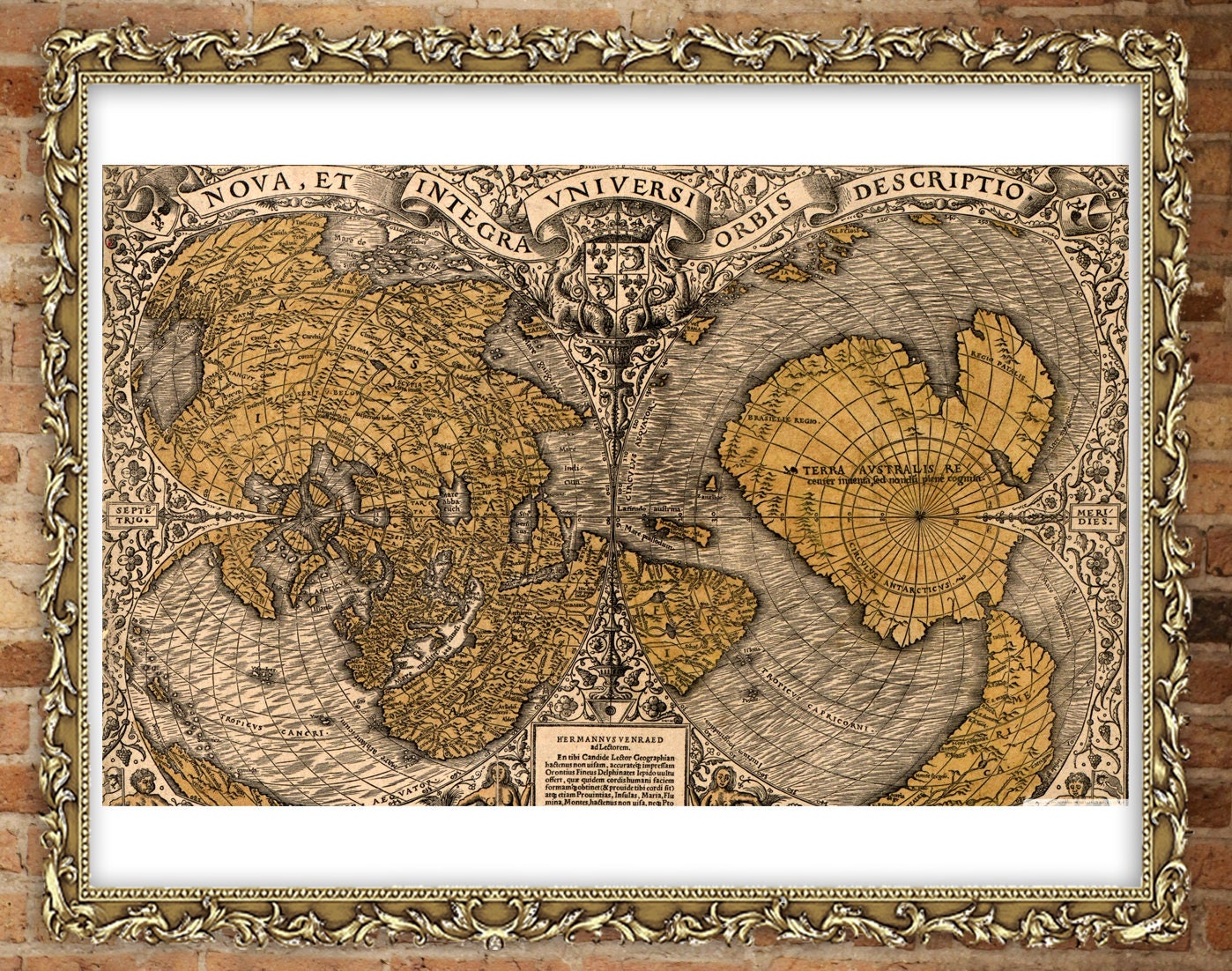 Antique map art prints, Ancient World map art Prints, Piri Reís map FINE ART PRINT, antique map reproduction, map canvas prints, art posters