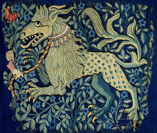 Medieval animal art prints, Medieval tapestry, Rucklaken Beast FINE ART PRINT, European art, Medieval posters, paintings, wall art, art gift