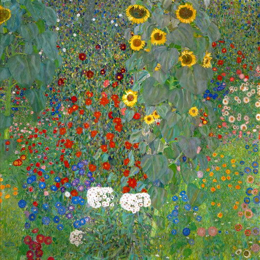 European art, Flowers and plants posters, Gustav Klimt painting Sunflowers FINE ART PRINT