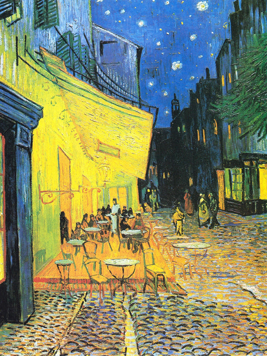 Van Gogh paintings, European art, Night Cafe Terrace by Vincent Van Gogh FINE ART PRINT, Impressionism paintings reproductions, Art posters