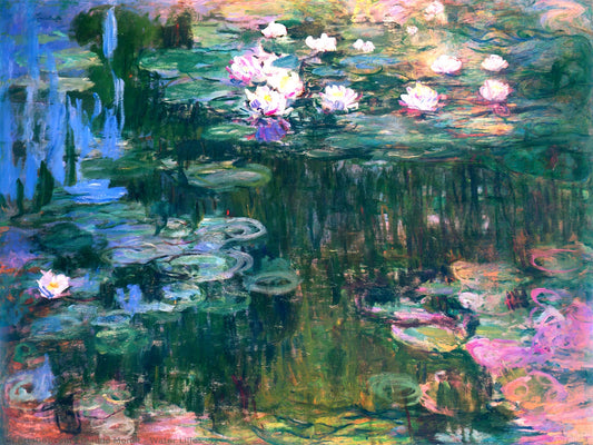 European art, Flowers paintings, Claude Monet Water Lillie FINE ART PRINT, Impressionism flowers paintings, art posters, reproductions, gift