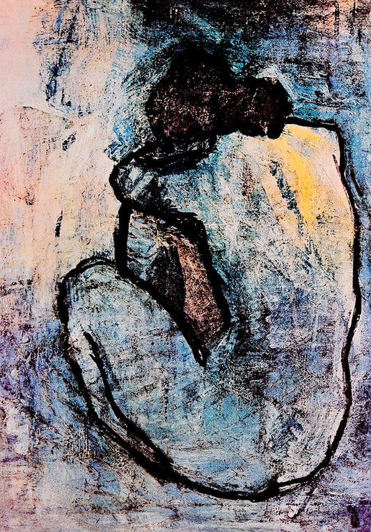 Picasso art print, European art, Famous art, Blue Nude Pablo Picasso FINE ART PRINT