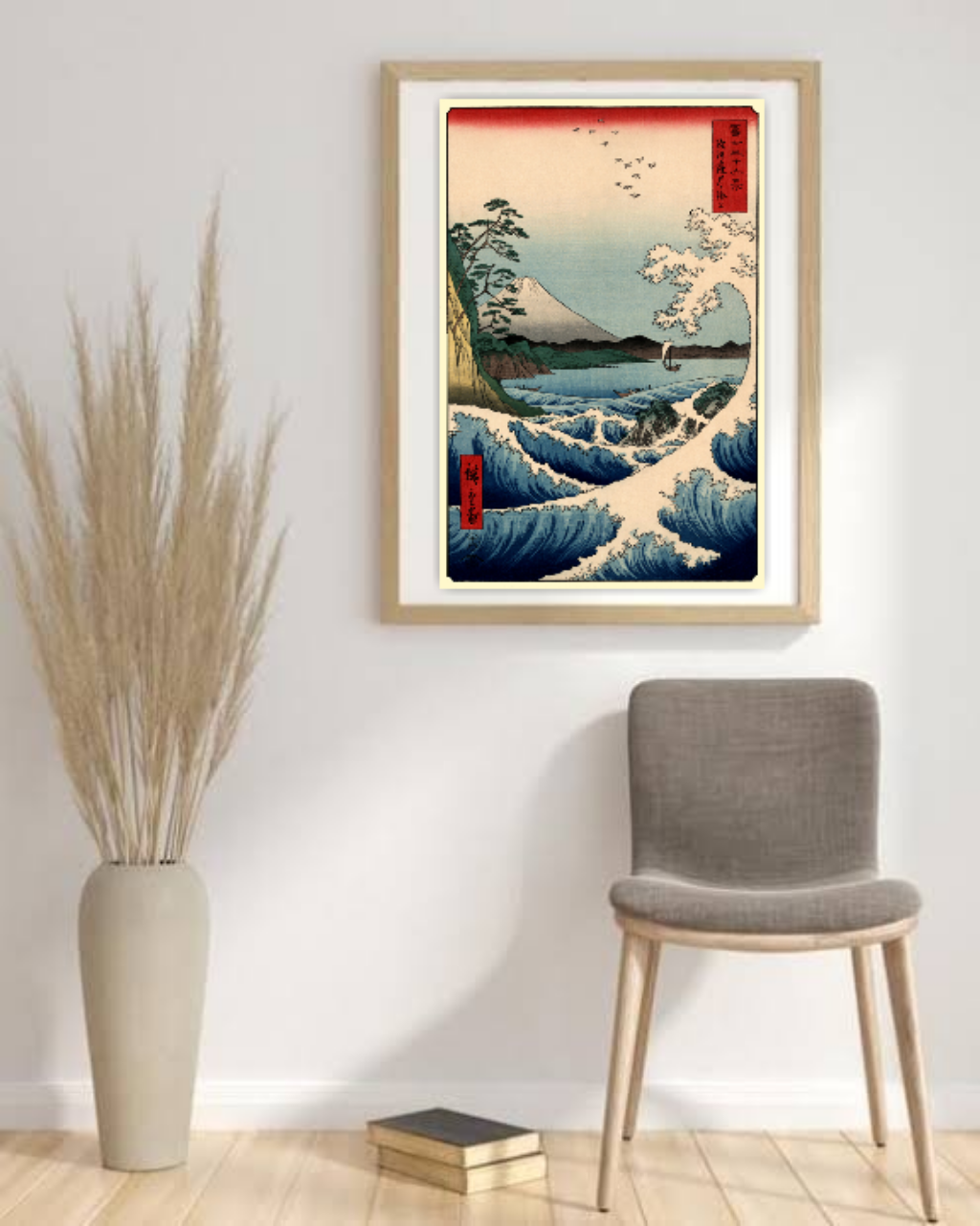 Japanese art prints, 36 views of Mount Fuji, Sea off Satta Hiroshige FINE ART PRINT