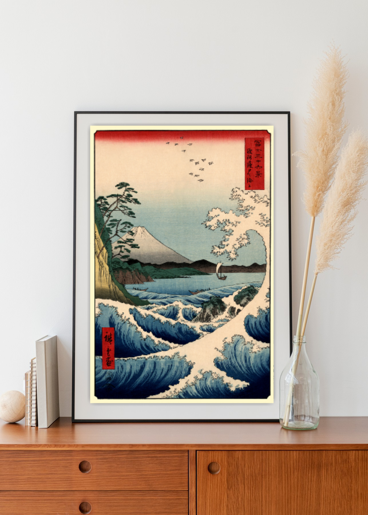 Japanese art prints, 36 views of Mount Fuji, Sea off Satta Hiroshige FINE ART PRINT