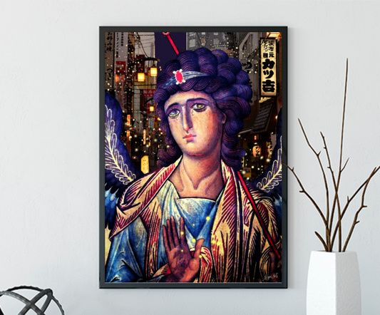 Guardian Angel with Fireflies ORIGINAL DIGITAL ART by Alex Solodov