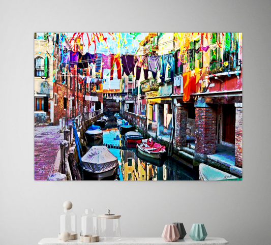 Venetian Canal ORIGINAL DIGITAL ART by Alex Solodov