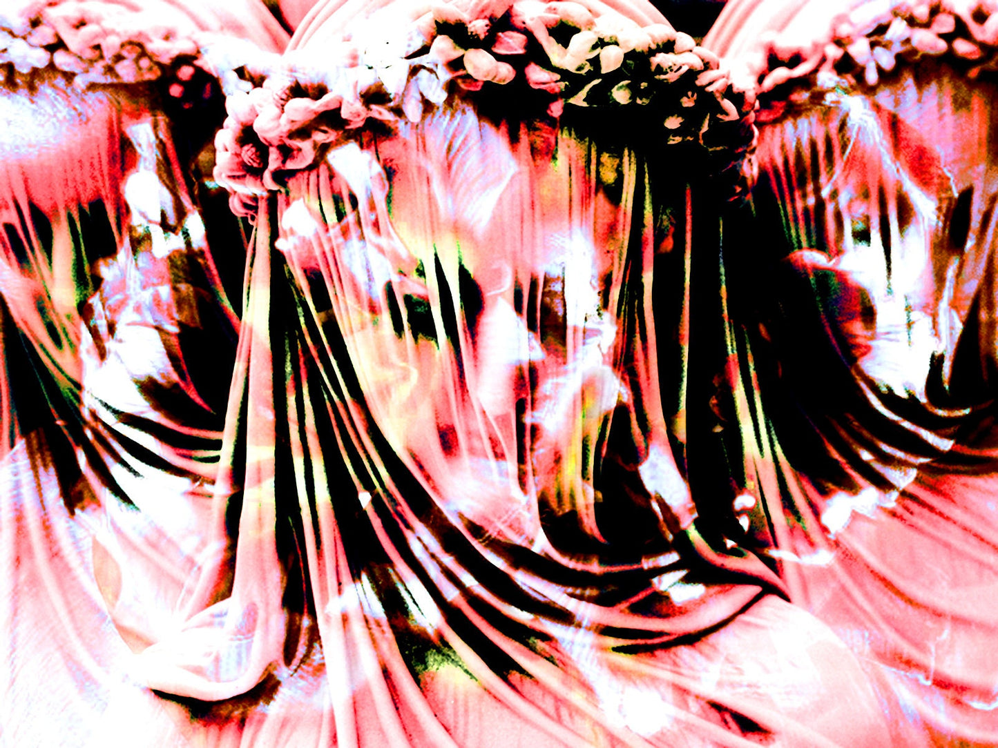 Gothic art, Veiled lady, Vintage art, Gothic statues in snow ORIGINAL ART PRINT, Surreal digital art, Snow sculpture, wall art, Alex Solodov