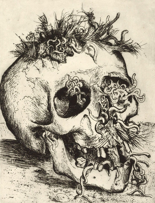 Vintage art, War drawing, Skulls drawing by Otto Dix FINE ART PRINT