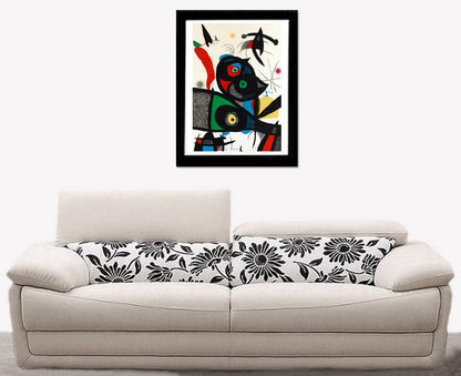 Abstract painting, Abstract art, Acrobats in night garden Joan Miro FINE ART PRINT, abstract poster, wall art, art decor, posters, art gifts