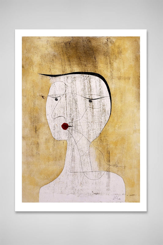 Abstract painting, Abstract art, Sealed Woman Paul Klee FINE ART PRINT abstract poster, wall art, abstract art decor, art posters, art gifts