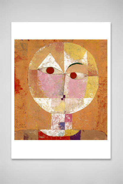 Abstract painting, Abstract art, Abstract face Paul Klee FINE ART PRINT abstract head, wall art, abstract decor home, art posters, art gifts