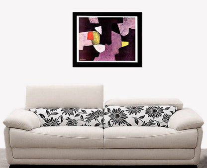 Abstract paintings, Abstract art, Orange and violet, FINE ART PRINT, painting by Serge Poliakoff, wall art, home decor, abstract art posters