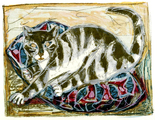 Vintage art, Cat paintings, Cat art, German Expressionism, Portrait of s cat FINE ART PRINT Otto Dix, wall art, home decor, prints, posters