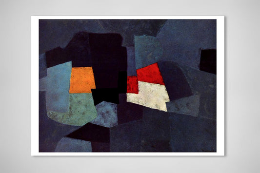 Abstract painting, Abstract art, Different Forms, FINE ART PRINT, oil painting by Serge Poliakoff, wall art, home decor, abstract art poster